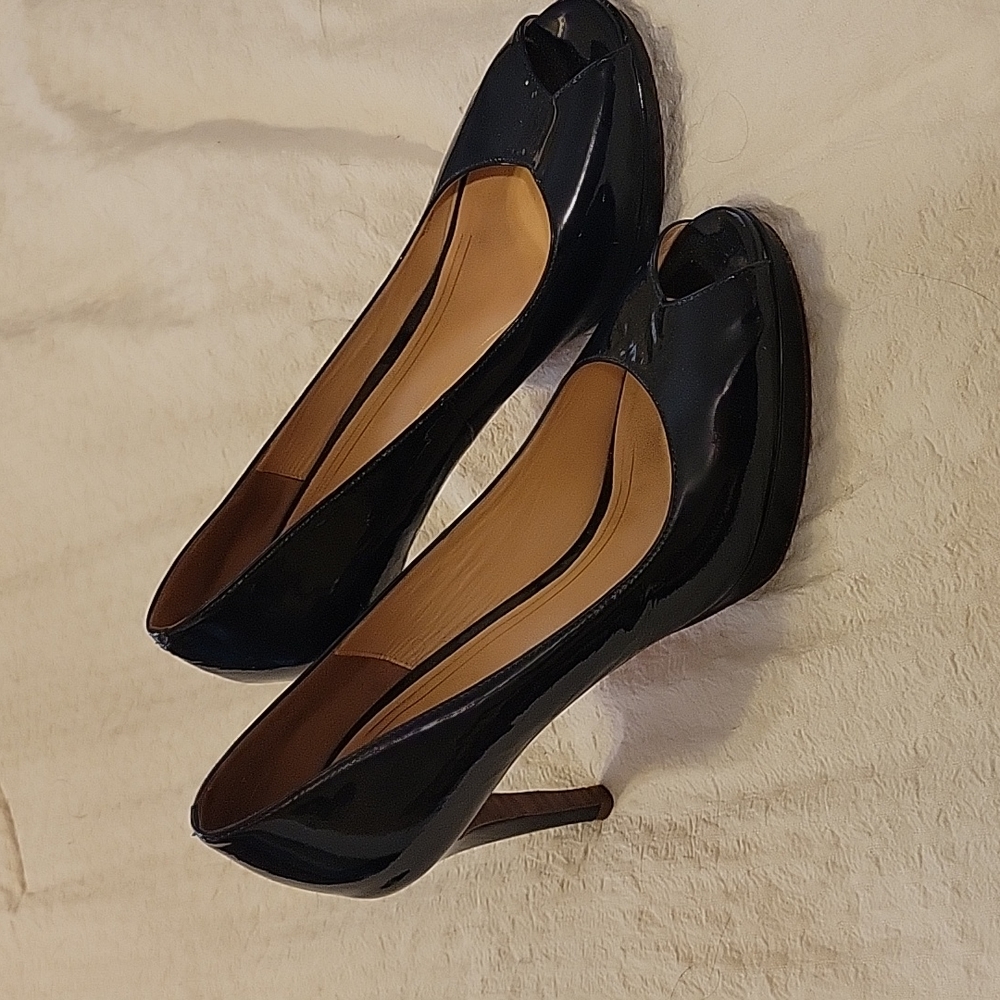 Cole Haan Nike Air navy patent heels